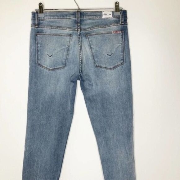 HUDSON Harkin Distressed Skinny Cropped Cuff Jeans - Size 26 - Picture 8 of 12